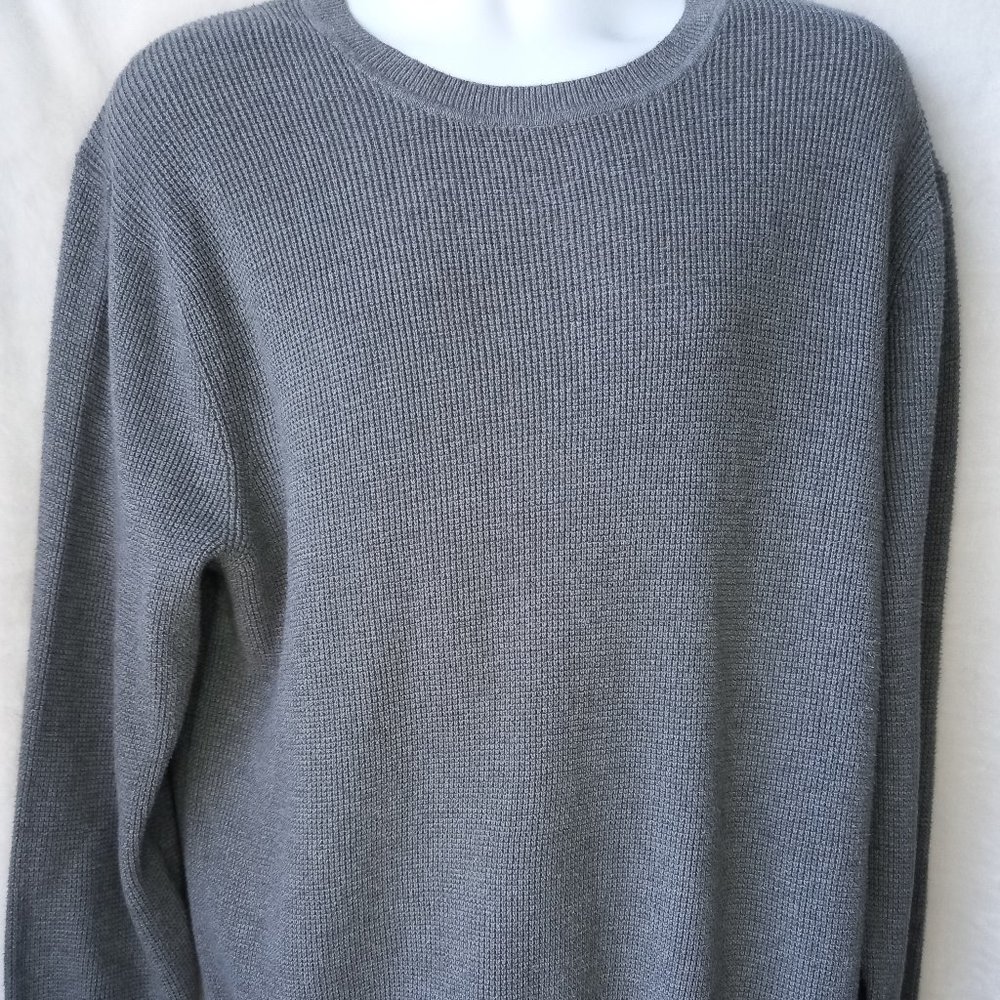 Patagonia Waffle Grey Organic Cotton Sweater (Large)